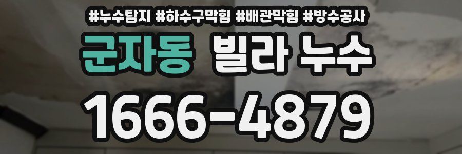 군자동 빌라 누수