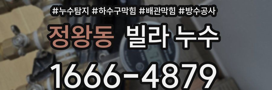 정왕동 빌라 누수