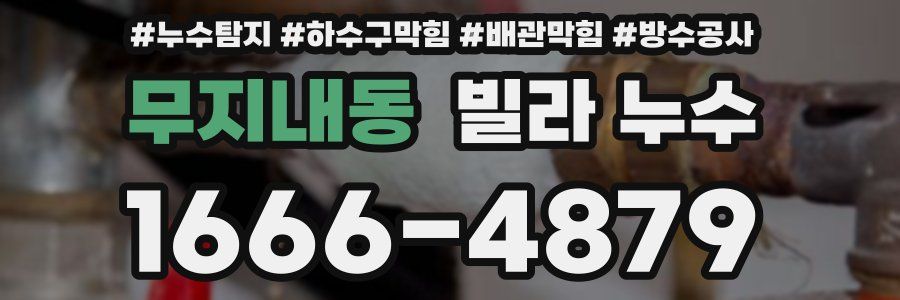 무지내동 빌라 누수