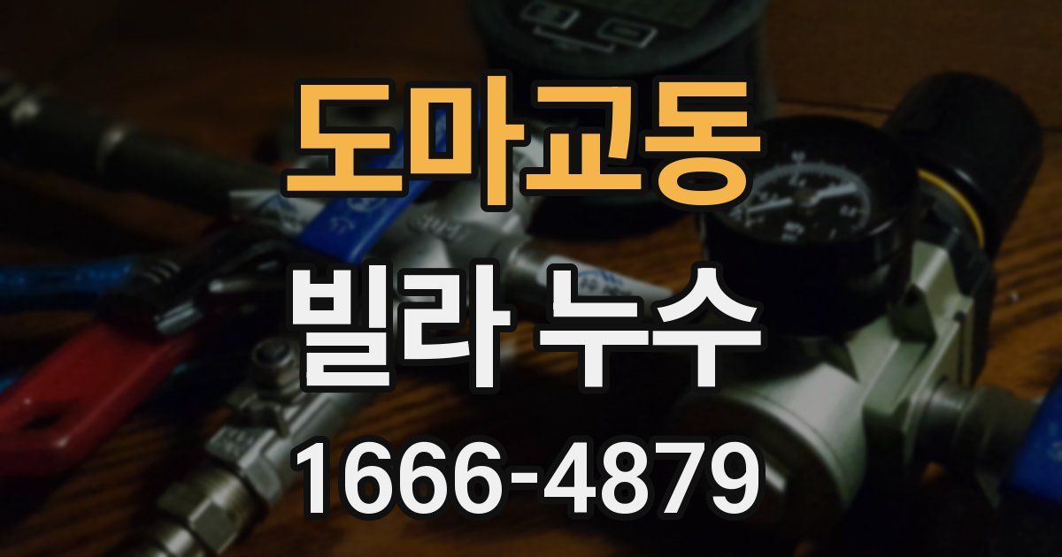 도마교동 빌라 누수