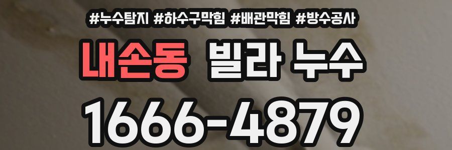 내손동 빌라 누수