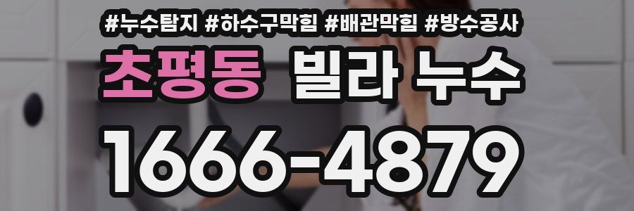 초평동 빌라 누수