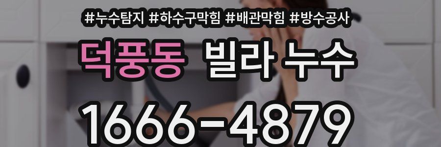 덕풍동 빌라 누수