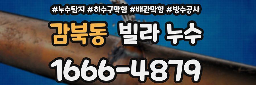 감북동 빌라 누수