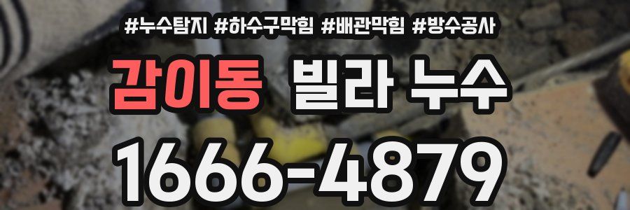 감이동 빌라 누수
