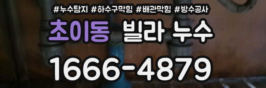초이동 빌라 누수