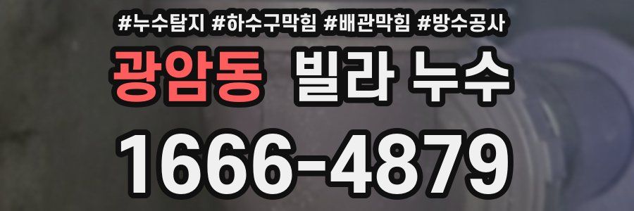 광암동 빌라 누수