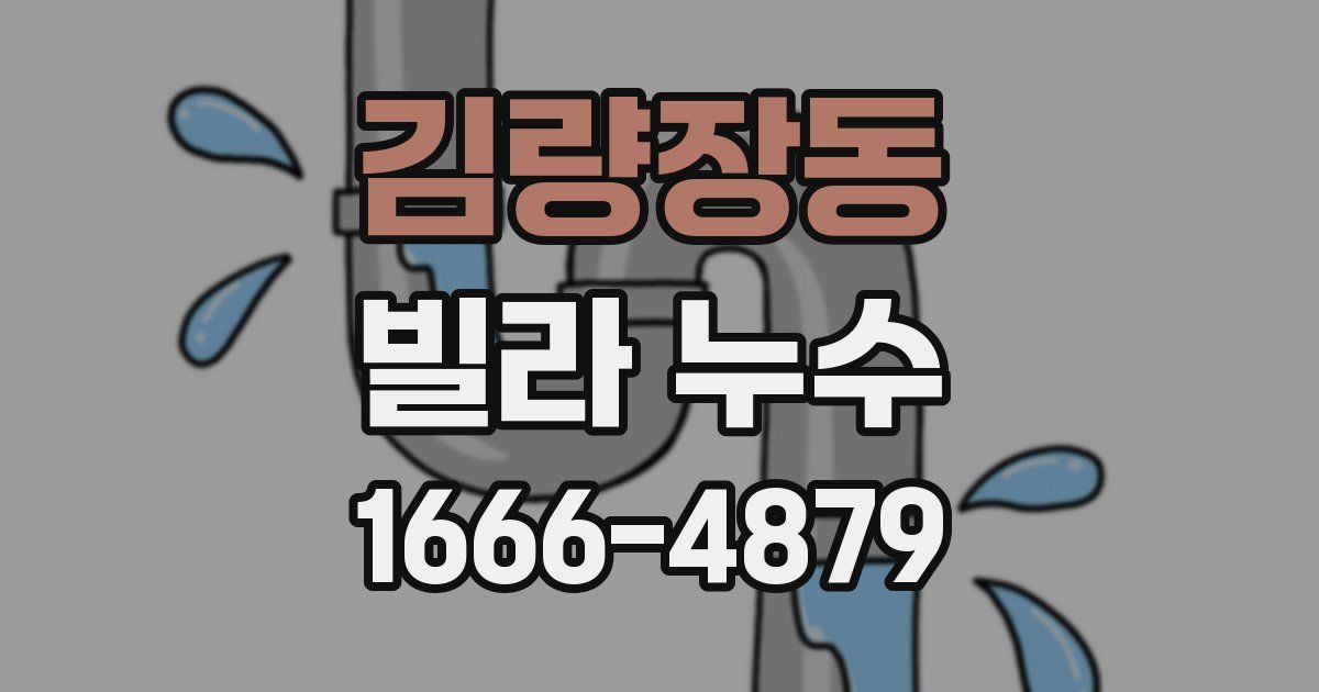 김량장동 빌라 누수