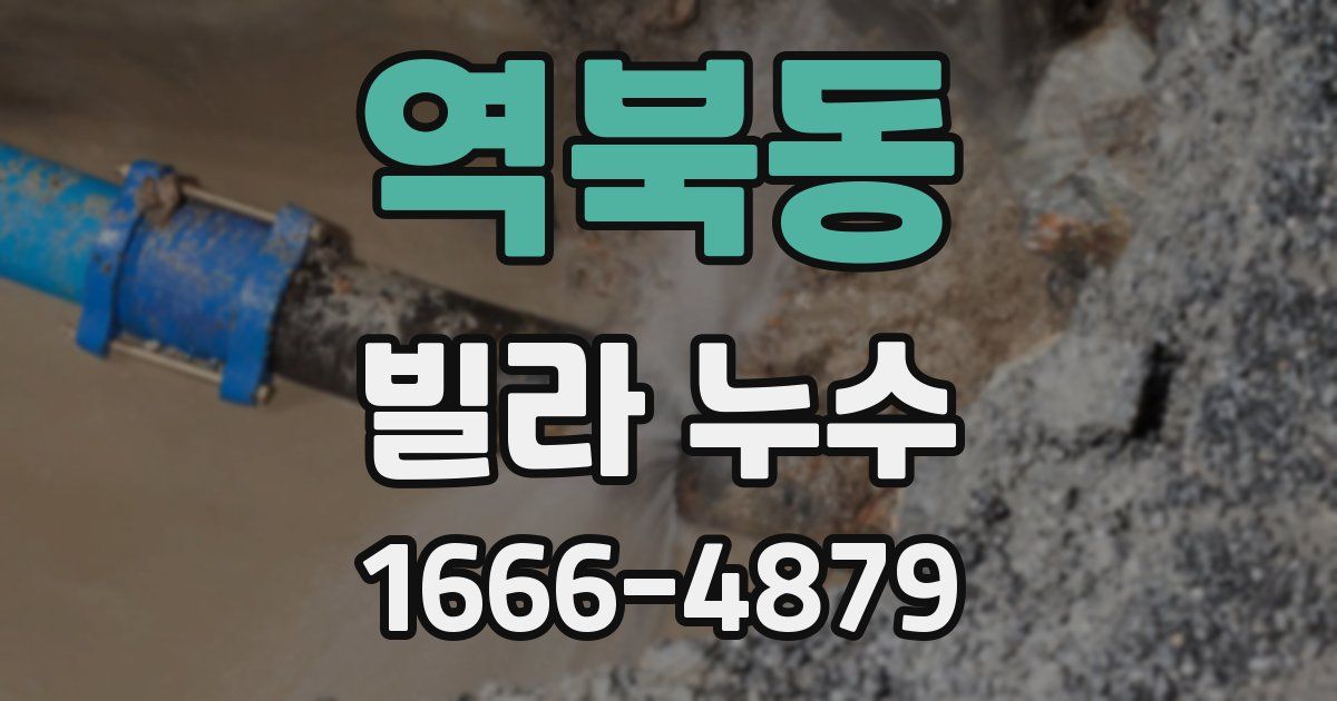 역북동 빌라 누수