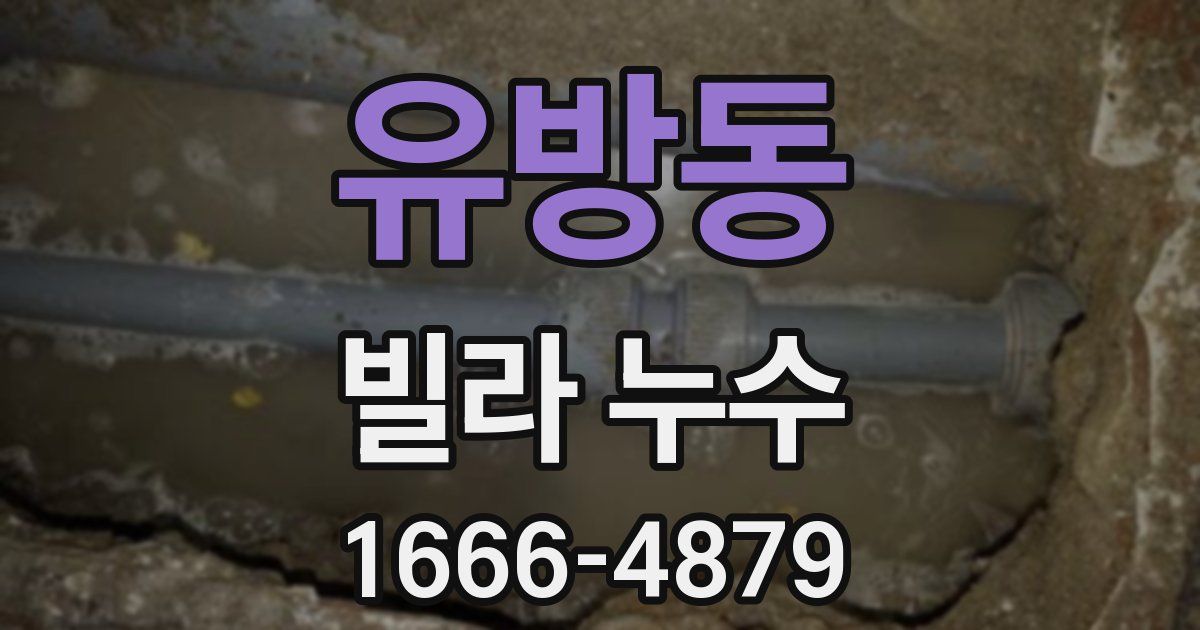 유방동 빌라 누수