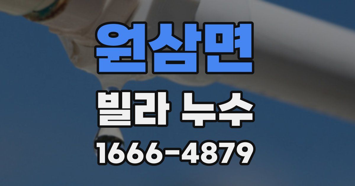 원삼면 빌라 누수