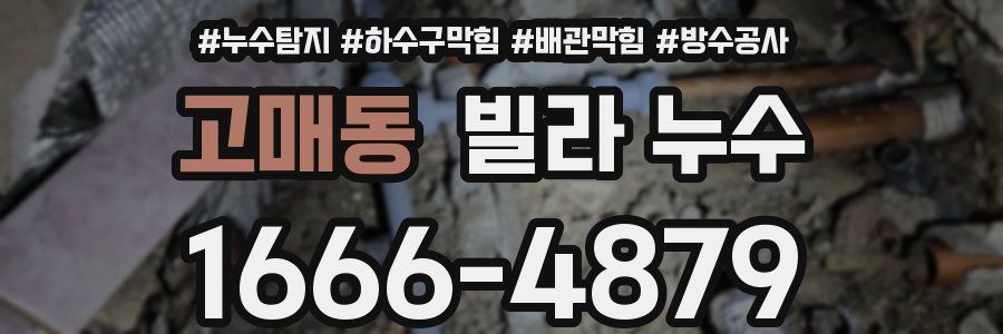 고매동 빌라 누수