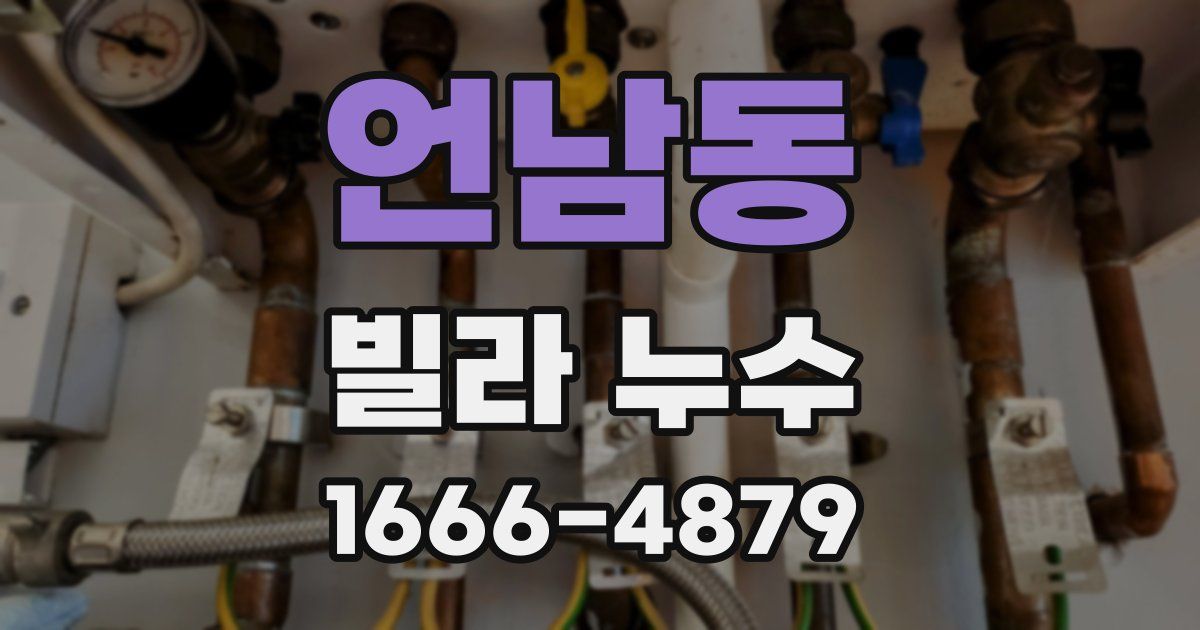 언남동 빌라 누수