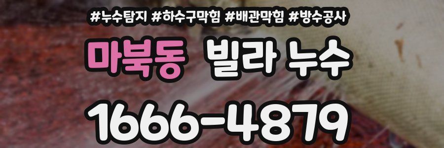 마북동 빌라 누수