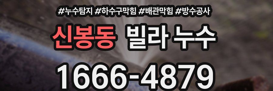 신봉동 빌라 누수