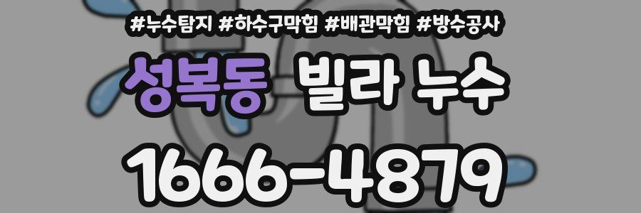 성복동 빌라 누수