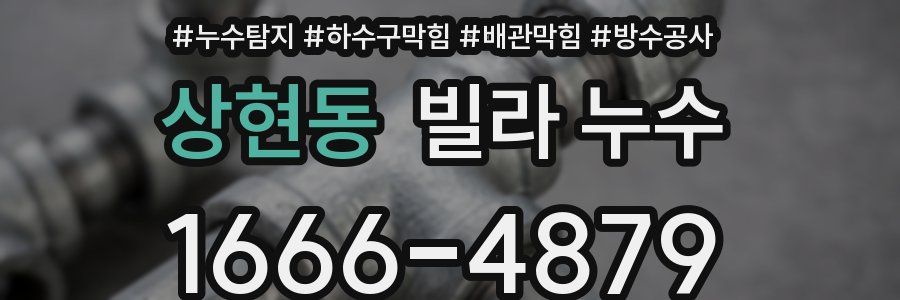 상현동 빌라 누수