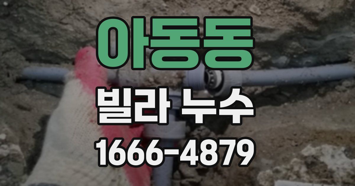 아동동 빌라 누수