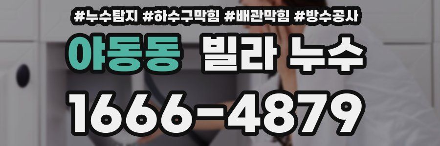 야동동 빌라 누수