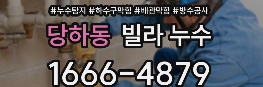 당하동 빌라 누수