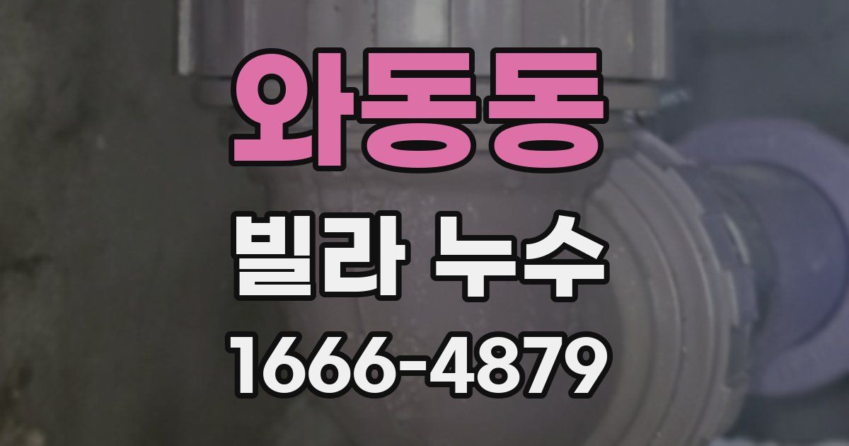 와동동 빌라 누수