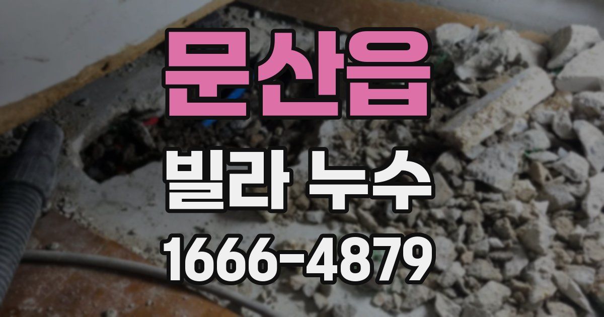 문산읍 빌라 누수