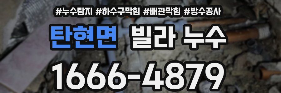 탄현면 빌라 누수