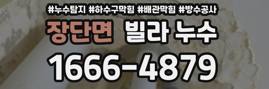 장단면 빌라 누수