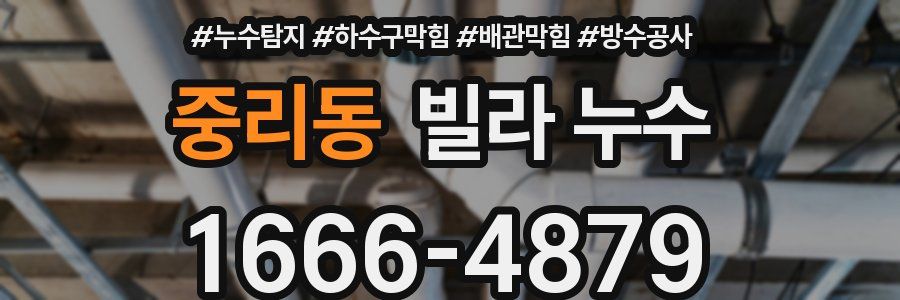 중리동 빌라 누수