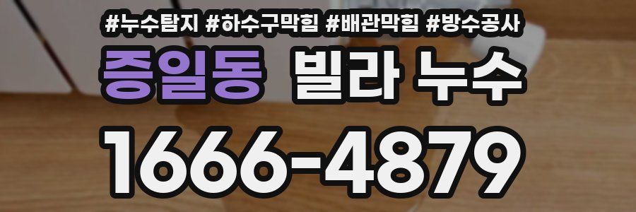 증일동 빌라 누수