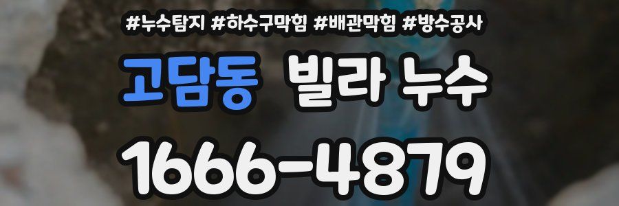 고담동 빌라 누수