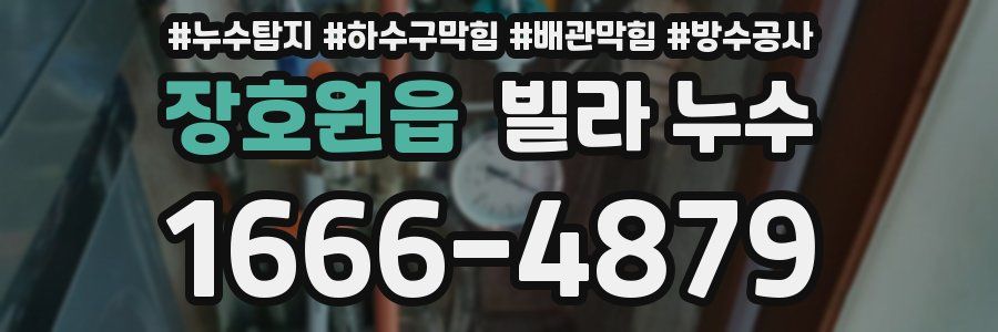 장호원읍 빌라 누수