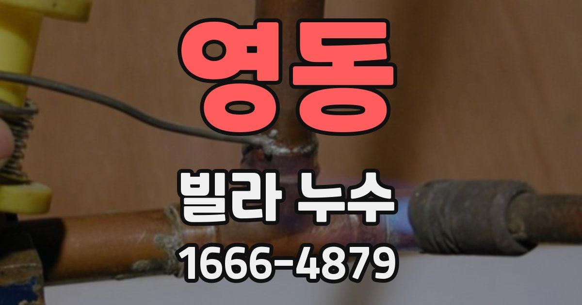 영동 빌라 누수