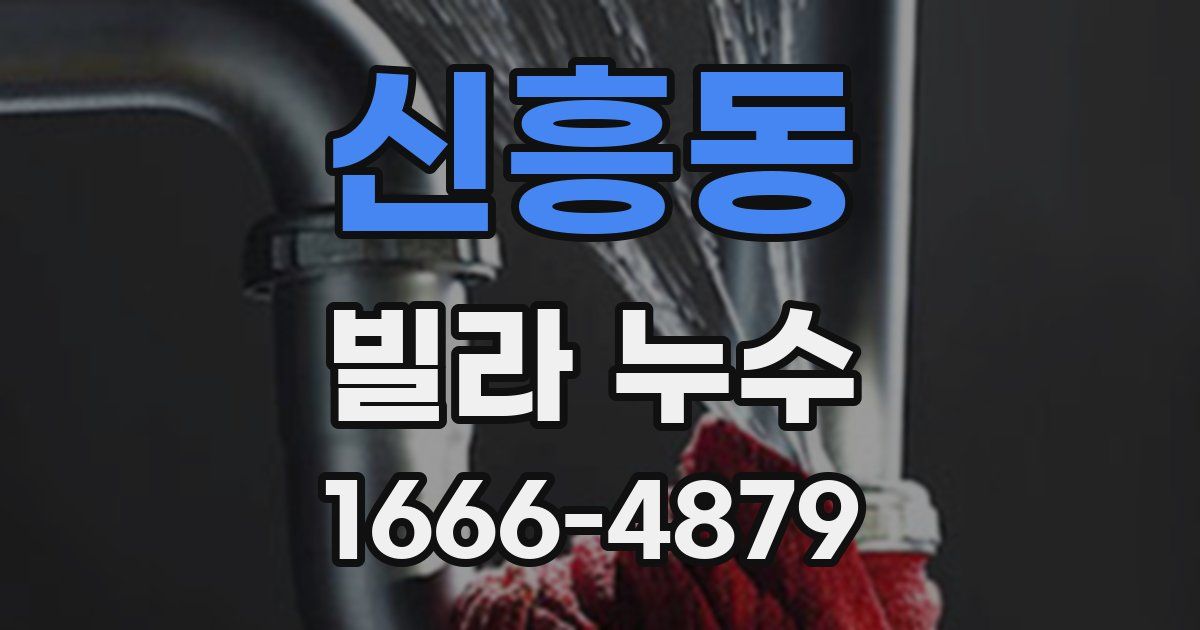 신흥동 빌라 누수