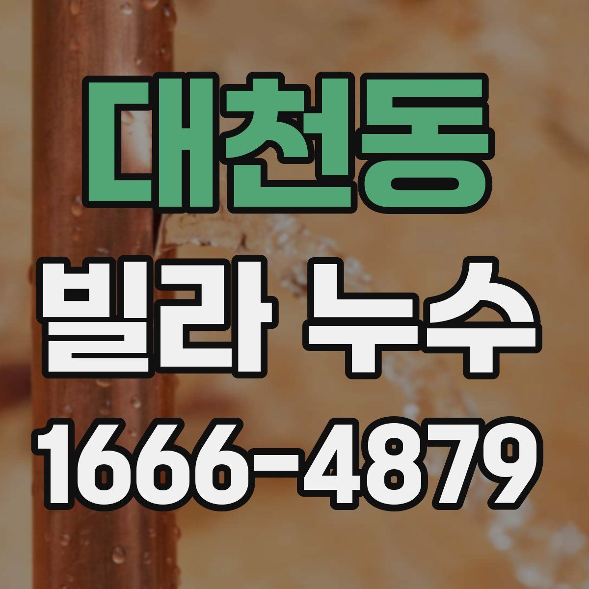 대천동 빌라 누수