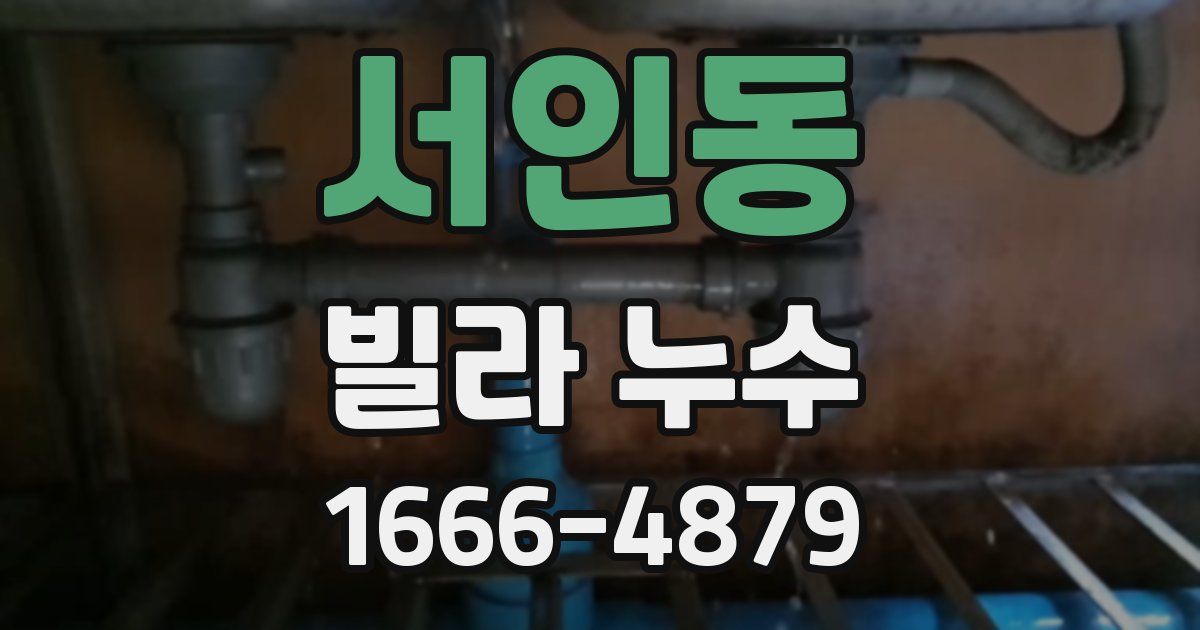 서인동 빌라 누수