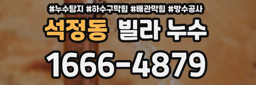 석정동 빌라 누수