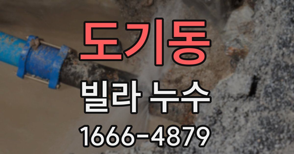 도기동 빌라 누수