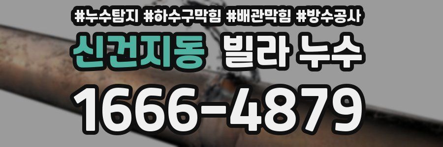 신건지동 빌라 누수