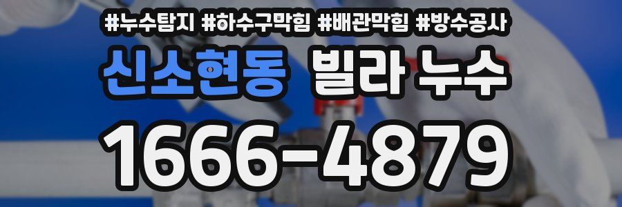 신소현동 빌라 누수