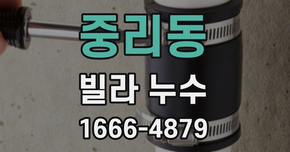 중리동 빌라 누수