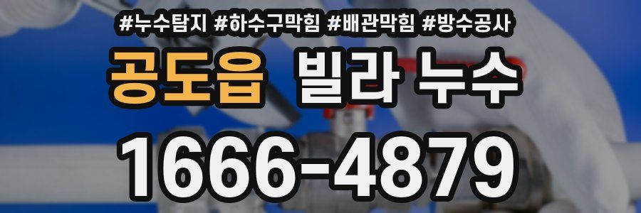 공도읍 빌라 누수