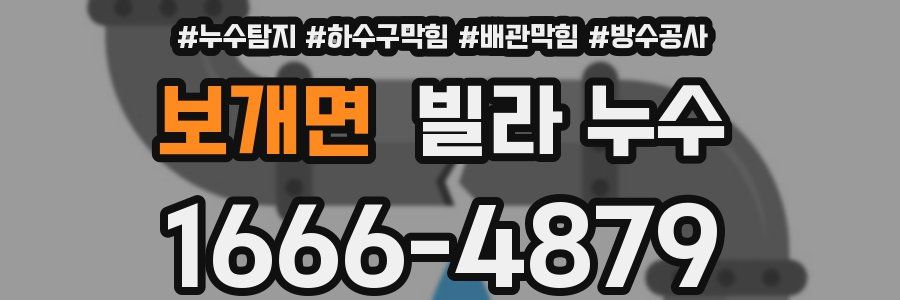 보개면 빌라 누수