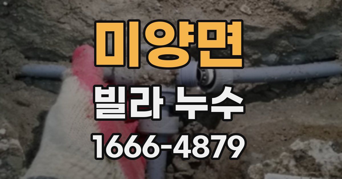 미양면 빌라 누수