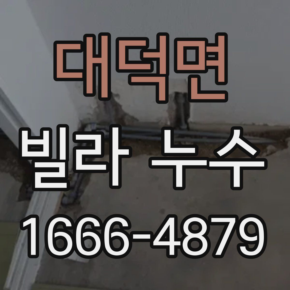 대덕면 빌라 누수