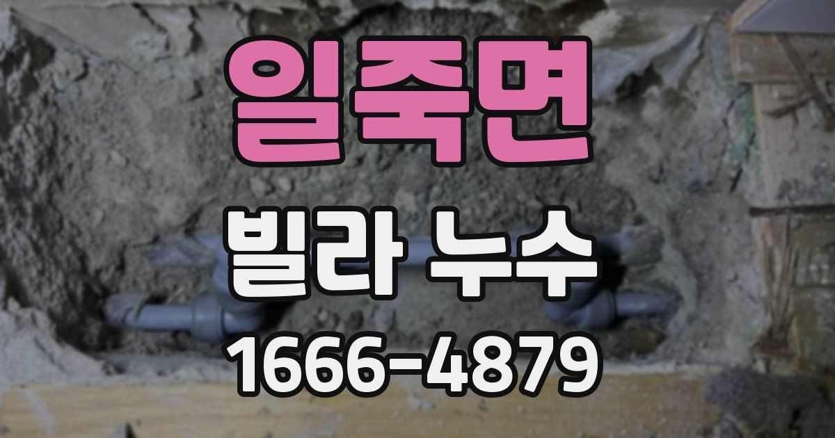 일죽면 빌라 누수