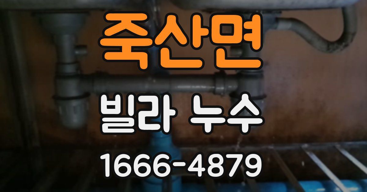 죽산면 빌라 누수