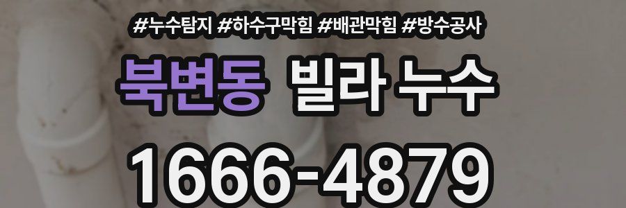 북변동 빌라 누수