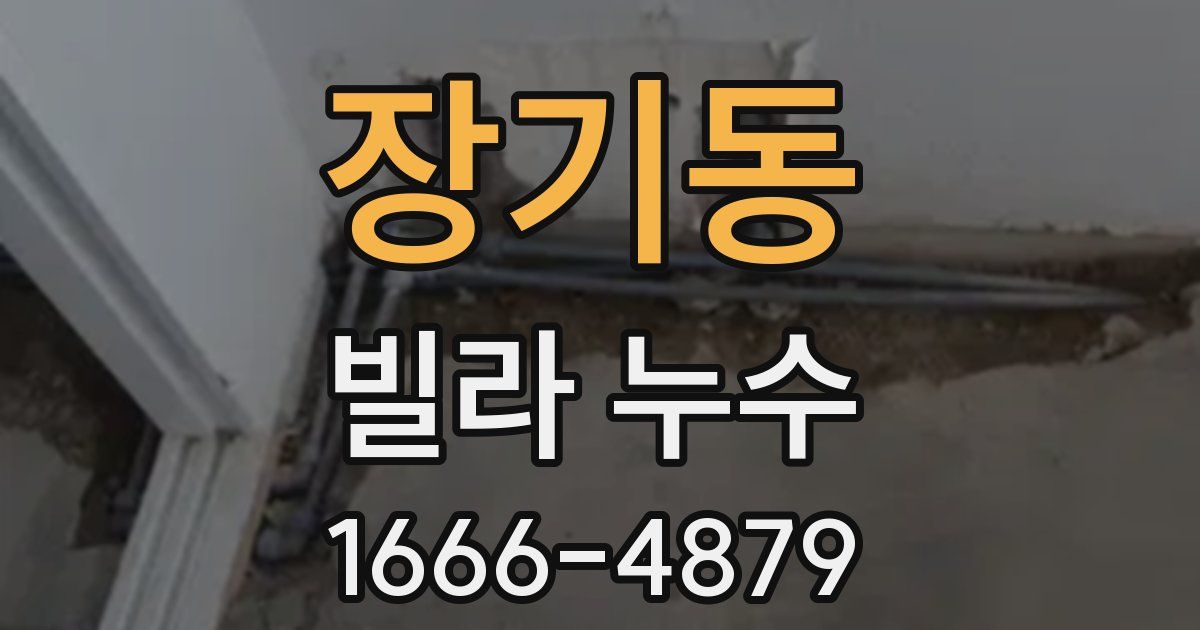 장기동 빌라 누수
