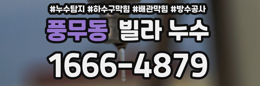 풍무동 빌라 누수